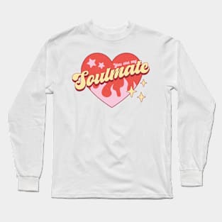 Soulmate heart valentine sublimation Long Sleeve T-Shirt